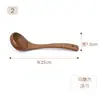 Espátula de Madeira de Ébano Não Pintada e Não Encerada para Frigideiras Antiaderentes, Espátula de Fritar de Madeira Maciça, Espátula de Arroz, Utensílios de Cozinha de Madeira Domésticos
