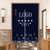 Cortinas de Puerta Personalizadas con Logo, Cortinas Divisorias de Cocina, Media Cortina para Baño y Comercios, Cortinas Colgantes sin Taladro