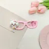 Grampo de Cabelo Fofo de Desenho Animado Jiikawa com Óculos Coelho Macio Fofo Grampo de Cabelo Infantil Para Franja de Menina Clipe Lateral Acessórios de Cabelo