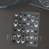 Beleza Completa Transfronteiriça Nova Manicure Halloween Adesivos Escuros Multicor Glitter Francesa Morcego Adesivos de Manicure