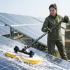 Painel Fotovoltaico Solar Ferramenta de Limpeza Elétrica Robô Equipamento Cabeça Dupla Liga de Alumínio Haste Telescópica Escova de Limpeza Transfronteiriço