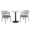 Sillas de Mimbre para Ocio al Aire Libre al por Mayor Balcón Hotel B&B Mesas y Sillas de Comedor Sillas de Mimbre con Respaldo para Patio Terraza al Aire Libre en Stock