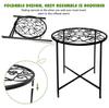 Plantas de Interior Soporte Alto Redondo de Metal para Macetas de Flores Estante Sala de Estar Balcón Interior y Exterior Metal Soporte para Almacenamiento de Plantas en Maceta