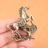Enfeite de Cavalo do Zodíaco em Cobre Puro, Simbolizando Riqueza Instantânea e Prosperidade, Decoração de Casa em Latão para Sala de Estar e Escritório