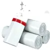 Sacos de lixo brancos expressos de material novo, espessados e duráveis, especializados para embalagem logística, 100 peças por pacote para entrega expressa