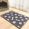 Estilo Cartoon Simples Tapete de Chão de Terra de Diatomáceas para Alimentação de Gato Cachorro Alimentador à Prova de Salpicos Absorção de Água Secagem Rápida Tapete Resistente ao Desgaste Fácil de Limpar