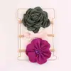 Diadema de Nylon para Niños Transfronteriza Juego de Tres Piezas Accesorios para el Cabello de Bebé con Moño Moda para Bebés Diadema Linda Adorno para la Cabeza