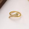 Anel de cobra verde com diamantes estilo coreano, feminino, fofo, inteligente, abertura, vida, ano, luz, luxo, pulseira, anel de alta qualidade para mulheres