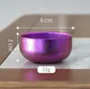 Taza de té pequeña de doble capa de titanio puro color flor de hielo taza de titanio juego de té de viaje de titanio puro taza maestra un color no está caliente