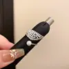 Brilho de Pérola Asa Dourada~Anel Asa de Zircônia Pérola Estilo Levemente Luxuoso Temperamento Francês Anel de Alta Qualidade Joia de Mão Elegante Versátil