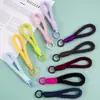 Lanyard de Felpa de Color Sólido para Teléfono Móvil Cuerda Corta para Muñeca Multicolor Llavero Creativo Cuerda Anti-Pérdida Lanyard para Funda de Teléfono Móvil Venta al por Mayor