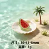 Juguetes Comestibles Translúcidos de Frutas Miniatura Granos Lindos Modelos de Comida Simulación Manualidades DIY Pinzas para el Cabello Gomas para el Cabello Llaveros Colgantes