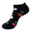 2026 Calcetines Nuevos para Hombre Primavera y Verano Delgados con Estampado de Frutas Calcetines Tobilleros Calcetines Bajos de Moda para Mujer Calcetines Absorbentes de Sudor Transfronterizos de Amazon