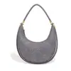 Bolso Nuevo Tejido a Mano, Bolso de Mano de Gamuza, Bolso de Bola de Masa de Moda, Bolso de Media Luna Retro, Bolso de Hombro de Gama Alta