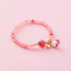 Pulsera Sencilla y Linda de Gatito de Cerámica para Mujer, Pulsera Trenzada a Mano con Borla de Gatito para Estudiantes, Regalo para Mujer