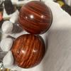Bola de Salud de Palo de Rosa, Bola de Mano Hecha de Sándalo para Ejercicio de Ancianos, Bola Giratoria de Mano, Sin Pintar