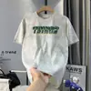 Verão 2026 Novo Top Tie-Dye Camiseta Masculina de Manga Curta Versátil de Alta Qualidade Camiseta Masculina Estampada de Meia Manga