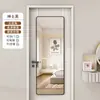 Espelho de corpo inteiro atrás da porta parede autoadesivo parede da casa pendurado na porta espelho de maquiagem dormitório de estudante quarto de menina pendurado na porta espelho de prova