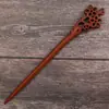 Área Turística Souvenir Antiguo Hecho a Mano Sándalo Rojo Pasador Estilo Chino Madera Broche de Madera para el Cabello para Mujeres