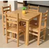 Juego de Mesa y Sillas de Comedor de Madera Maciza, Mesa de Comedor para Restaurante, Mesa para Apartamento Pequeño, Mesa de Comedor para el Hogar, Mesa Cuadrada, Mesa de los Ocho Inmortales Estilo Antiguo