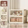 Armario plegable de almacenamiento para uso doméstico transfronterizo sin instalación, armario ropero de almacenamiento multicapa, caja de almacenamiento para snacks y juguetes de sala de estar, armario de almacenamiento