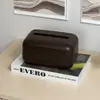 Caja de Pañuelos Estilo Chino Imitación Madera de Nogal para Uso en Casa, Restaurante de Lujo, Mesa de Café de Sala de Estar Estilo Vintage, Caja de Almacenamiento para Hotel y Casa de Huéspedes