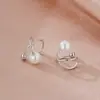 Brinco de Clipe para Mulheres 2023 Novo Outono Clipe de Osso da Orelha Design Elegante Personalizado Brincos Sem Furo