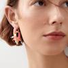 Pendientes de perlas de arroz con cuentas bohemias, elegantes y bonitos, de estilo europeo y americano, hechos a mano y exagerados, para mujer.