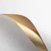 Papel bañado en oro de doble cara estilo coreano impermeable material de papel de regalo de flores papel de regalo para ramo de flores estilo coreano lujo dorado papel de color dorado