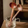 Estilo Japonês Estilo Retrô Colher de Sopa Colher de Madeira Doméstica Cabo Longo Colher para Panela Quente Escorredor Alto Valor de Cor Utensílios de Mesa Práticos Colher para Ramen