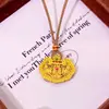 Collar Colgante de Cerradura Ruyi de Filigrana Esmaltada Antigua Nuevo Estilo Chino Cerradura de Seguridad Hueca Cadena para Suéter Que No Se Desvanecerá por Mucho Tiempo