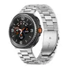 Adequado para Pulseira de Relógio Samsung Watch Ultra Aço Inoxidável de Três Contas 46mm Interface Curva Conector Integrado