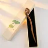 Caja de Regalo para Pasador de Ébano, Pasador de Estilo Chino Tradicional, Accesorio para el Cabello Hanfu, Accesorio de Moda, Adorno para el Cabello, Pasador para Recogido, Sensación de Alta Gama