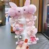 Lindos Accesorios para el Cabello para Niños Horquilla con Lazo Horquilla de Dibujos Animados de Conejo Flor Tocado Dulce Niñita Pinza Bb Tocado