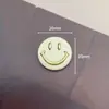 Estilo coreano ins cor tinta fosca rosto sorridente acessórios de liga brincos de nicho grampo de cabelo acessório de cabeça material DIY acessórios para roupas