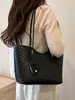Bolso de mano de alta gama transfronterizo, nuevo bolso tote de moda con patrón tejido, bolso de hombro tote súper popular de gran capacidad