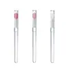 Pincel de silicona para labios con tapa, cepillo portátil para mascarilla de labios, aplicador en barra para bálsamo labial, brocha pequeña para maquillaje de labios
