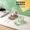 Estante de Doble Capa para Tapa de Olla y Tabla de Cortar de Lujo Ligero, Estante Transparente para Escurrir Espátulas y Cucharas en Encimera de Cocina, Estante de Almacenamiento para Tabla de Cortar