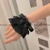 Manga de Mão de Renda Chiffon Estilo Y2K Primavera e Verão Laço Punhos de Menina Lolita Luvas de Proteção Solar Corretivas para Mulheres