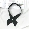 Gravata borboleta JK para estudantes femininas Roupas de estudante japonês Pequeno Fofo Estilo universitário Camisa de formatura Uniforme Acessórios de cor sólida