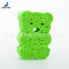 Producción de color piel redondo pulpa de madera algodón favorito del bebé forma de oso lindo procesamiento de pulpa de madera algodón para baño