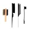 Herramientas de peluquería Cepillo para barba Cepillo para barba Cepillo para barba Cepillo de cerdas Peine de platino para hombre Afeitado de doble cara