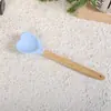 Espátula de silicone para creme resistente a altas temperaturas, espátula para bolo, utensílios domésticos para confeitaria, raspador de geleia em formato de coração para o Dia dos Namorados
