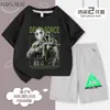 Delta Action Colaboración Manga Corta Pantalones Cortos Verano Niños Estilo Anime Atuendo Casual Nuevo Top de Manga Corta