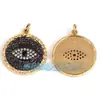 Accesorios de joyería DIY cobre puro microincrustado ojo de diablo ojo maligno ojo colgante