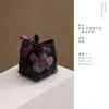 Bolsa de almacenamiento para juego de té de tela estilo chino con asa única, bolsa de accesorios para té estilo vintage para uso doméstico, bolsa de viaje portátil para preparación rápida de té