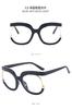 Gafas anti-luz azul de moda europeas y americanas para mujer, gafas lisas personalizadas de moda, montura grande, nuevas monturas de gafas transfronterizas