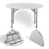 Mesa Redonda Plegable de Plástico 120cm de Largo Varios Tamaños Venta al por Mayor Portátil Mesa de Ocio Multipropósito Mesa Redonda para Comedor en Casa