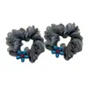 Goma para el pelo de alta gama estilo coreano con estampado floral de girasol azul, accesorio para el cabello versátil y elegante, nuevo modelo verano 2026