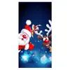 2026 Nova Cortina de Porta Banner de Natal Decoração de Fundo para Fotos ao Ar Livre com Papai Noel e Filhote